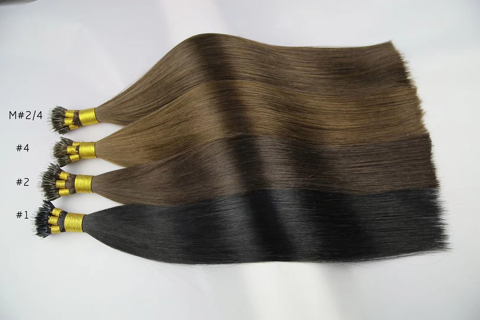 wholesale thick end nano human hair extensions high quality QM272